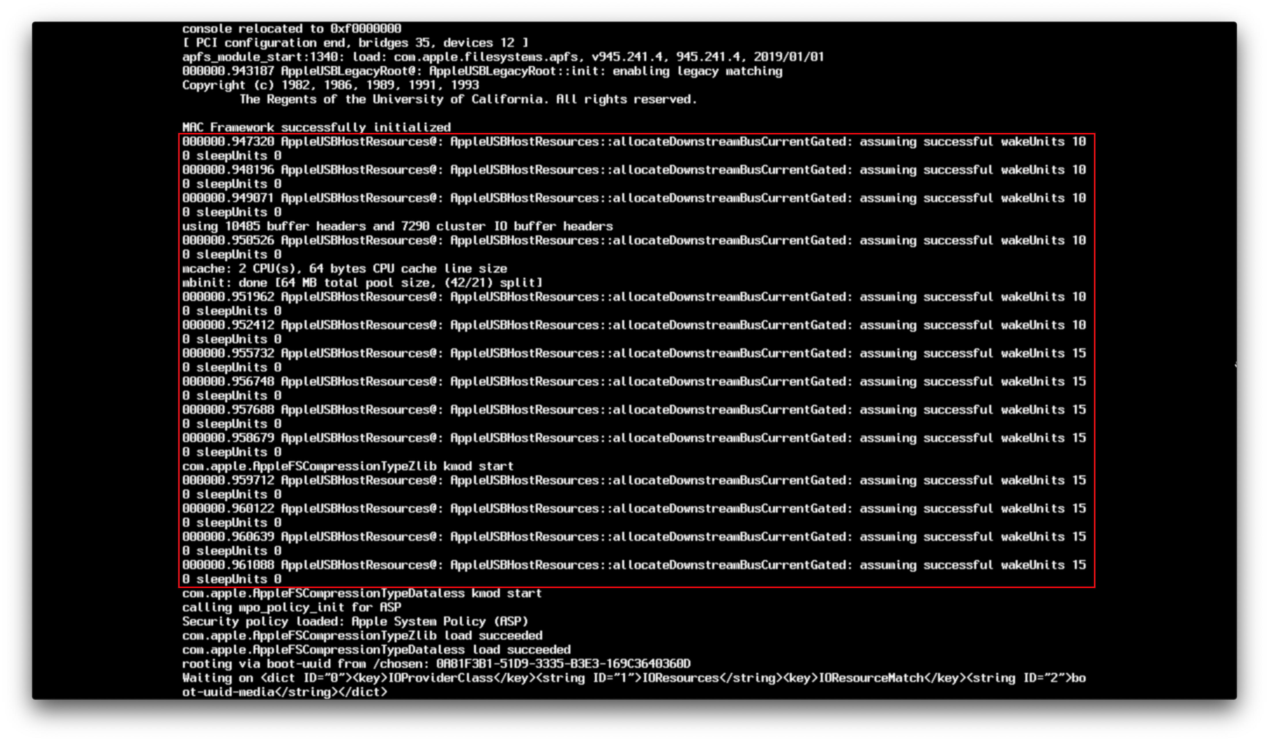 hackintosh mavericks usb install stops