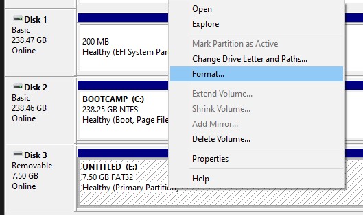 usb formatted for mac 200mb