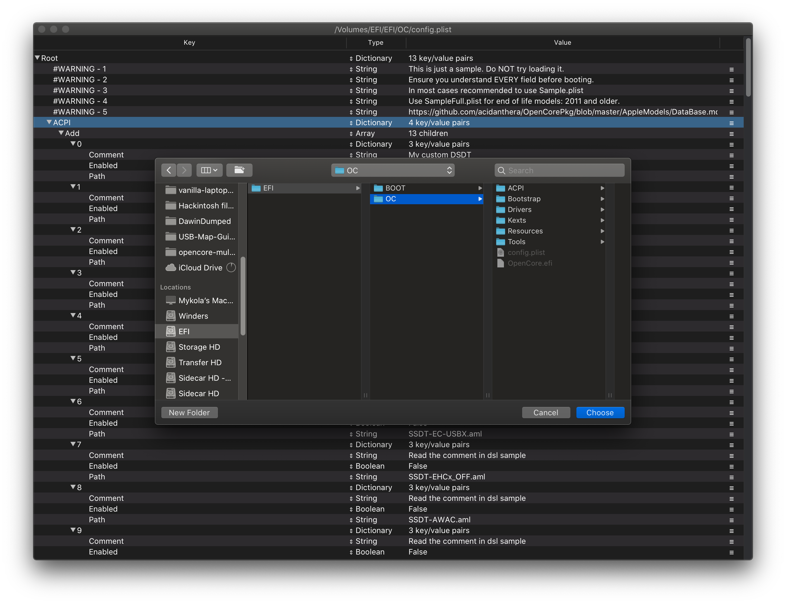 Io configuration. Opencore config. Opencore install Guide. Создание конфига си. Plist Editor Windows.