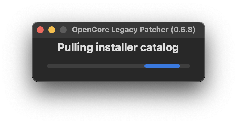 OCLP GUI Installer Download Catalog