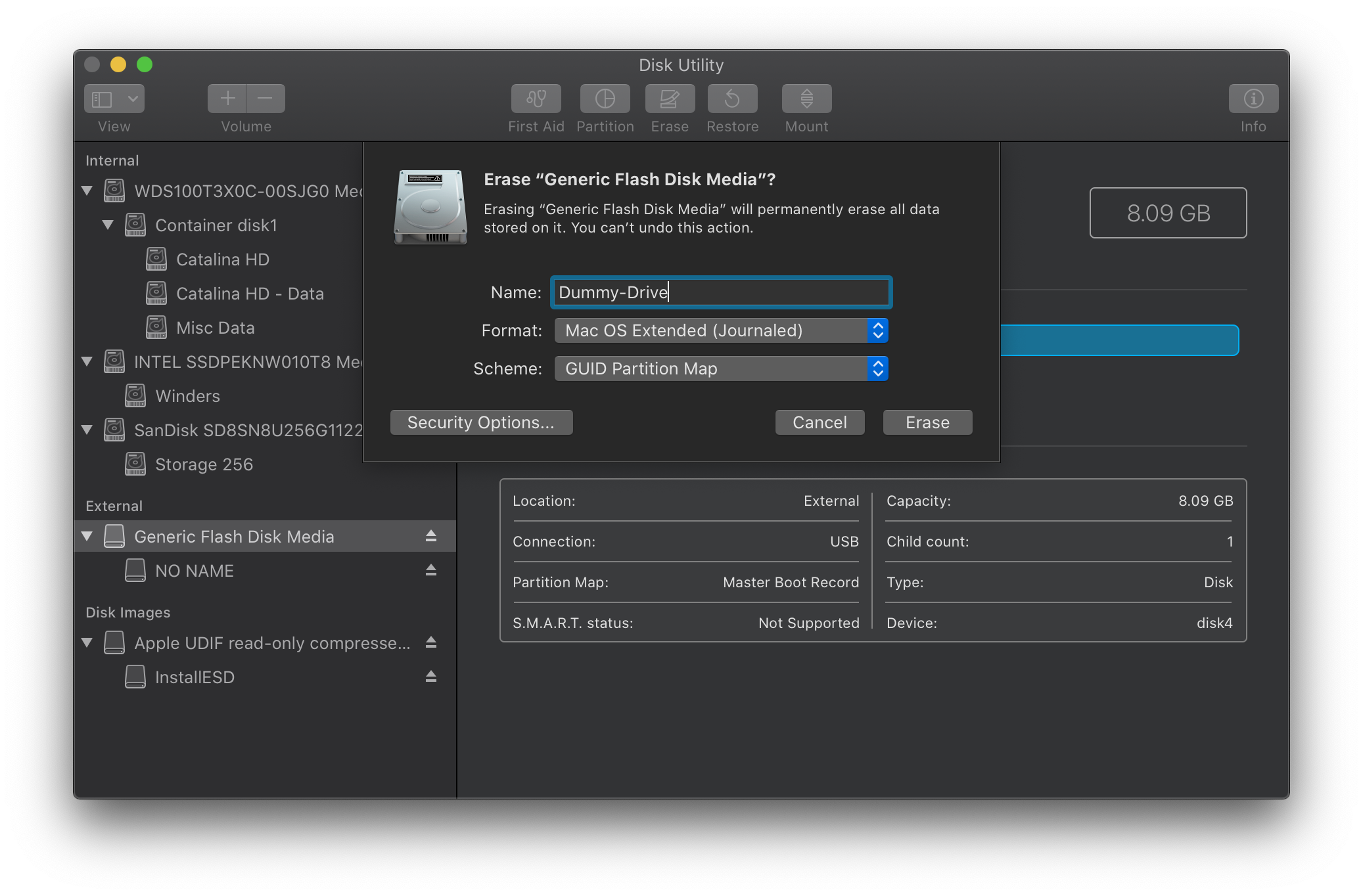 make auto running usb for mac